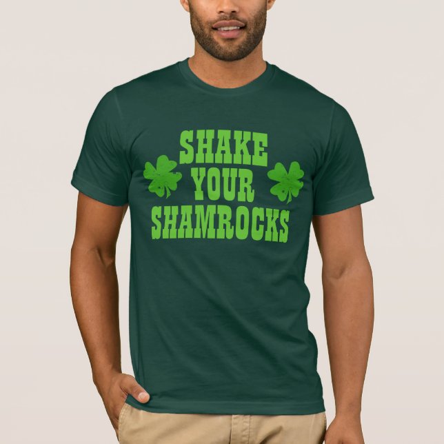 T-shirts Agite seus trevos (Frente)