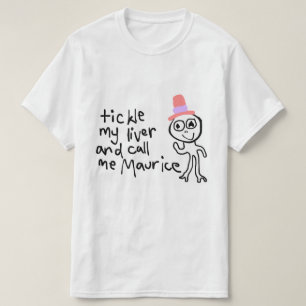 T-shirts Agrade meu fígado e chame-me T de Maurício