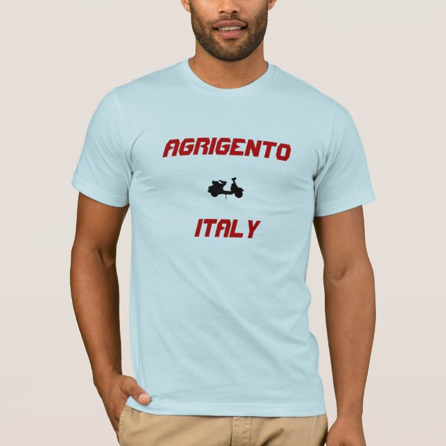 T-shirts Agrigento, Patinete de Itália (Frente)