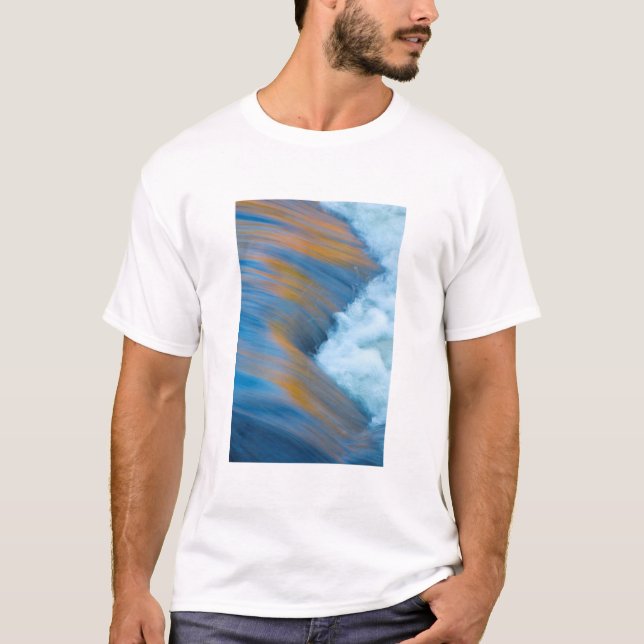 T-shirts Água azul abstrata, Canadá (Frente)