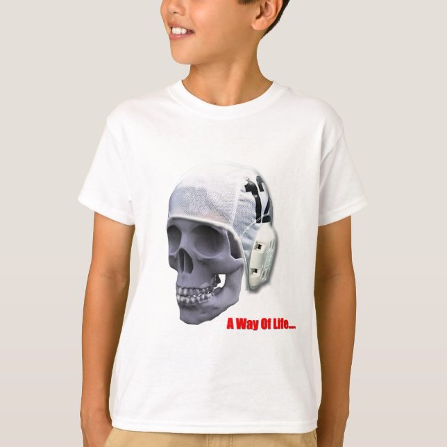 T-shirts água-polo-crânio (Frente)