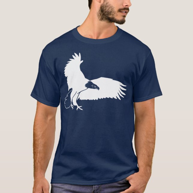 T-shirts Águia americana branca que Swooping dentro para um (Frente)