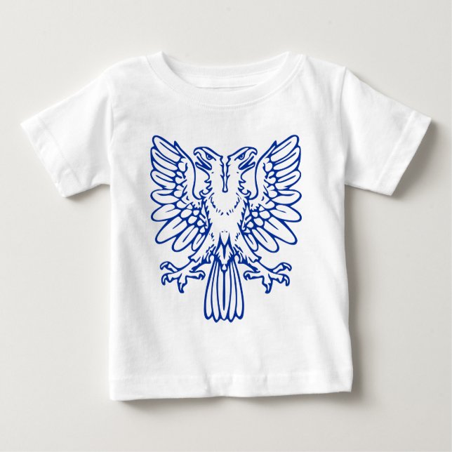 T-shirts Águia com duas pontas - Marinho azul (Frente)
