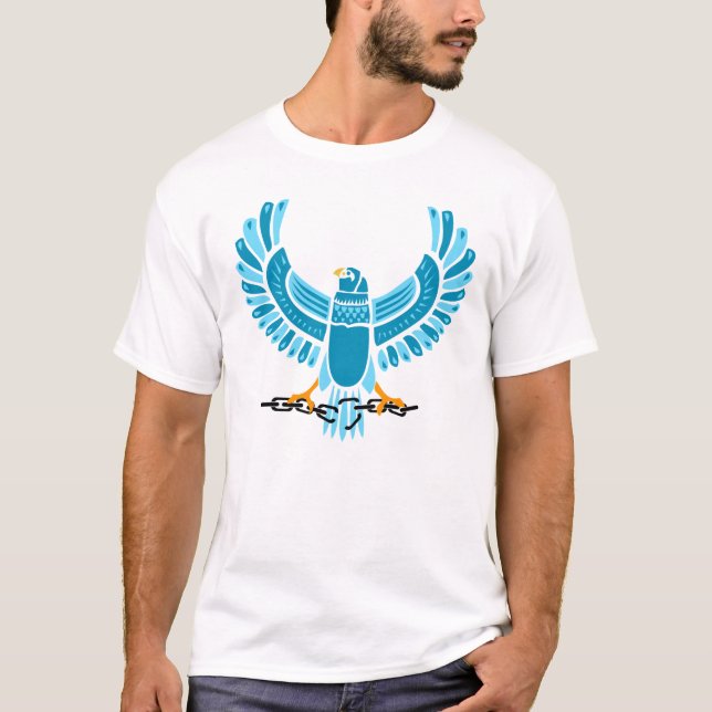 T-shirts Águia do twitter de Egipto (Frente)