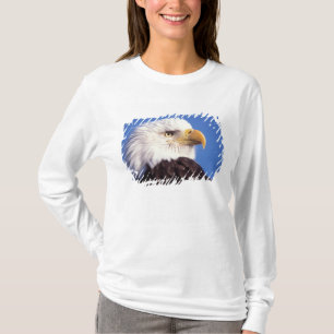 T-shirts águia-pescadora, Haliaeetus leucocephalus, close u