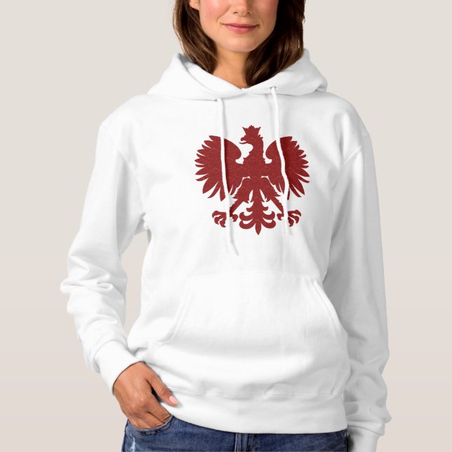 T-shirts Águia Polonesa Red Damask (Frente)
