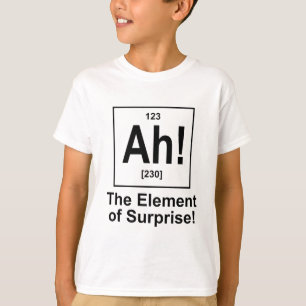 T-shirts Ah! O elemento de surpresa
