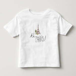 T-shirts Ah Paris! Citações   com torre de Effiel