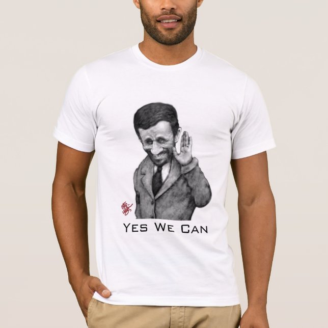 T-shirts Ahmadinejad sim nós podemos (Frente)