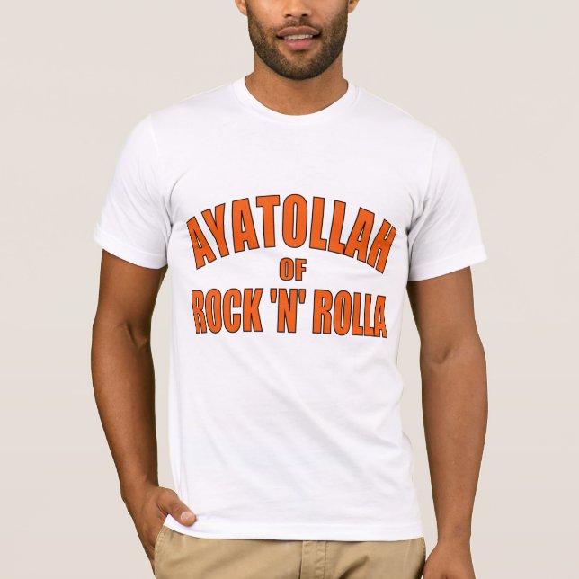 T-shirts Aiatola da rocha "N" Rolla (Frente)