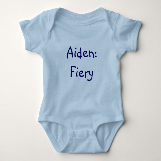 T-shirts Aiden Baby Name Significa Bodycase (Frente)