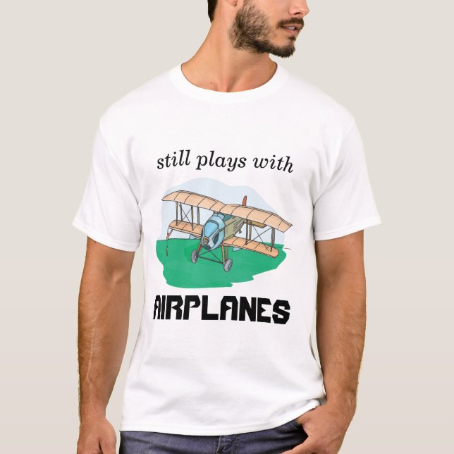 T-shirts ainda jogos com aviões (Frente)