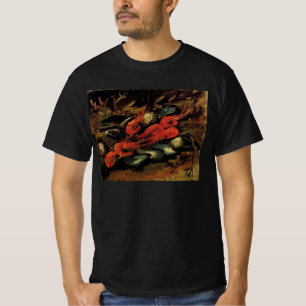 T-shirts Ainda Life Muselles e Shrimp por Vincent van Gogh