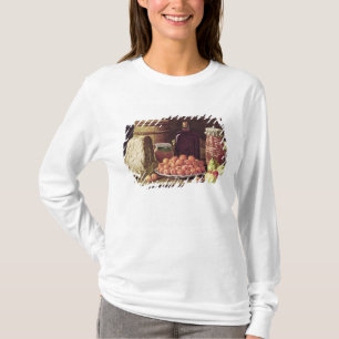 T-shirts Ainda vida com fruta e queijo