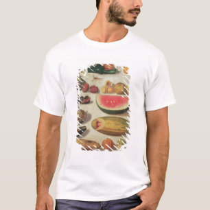 T-shirts Ainda vida com fruta e sapo