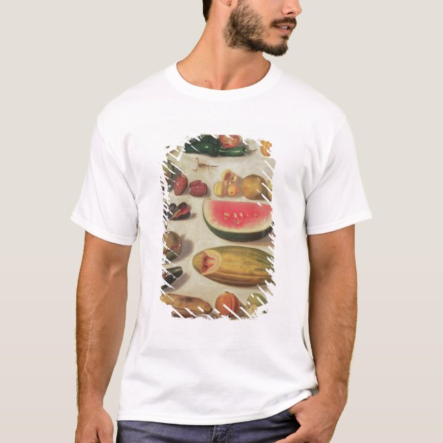T-shirts Ainda vida com fruta e sapo (Frente)