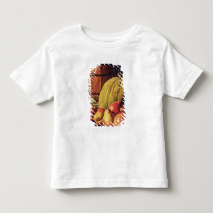 T-shirts Ainda vida com peras, melão e tambor