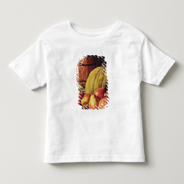 T-shirts Ainda vida com peras, melão e tambor (Frente)