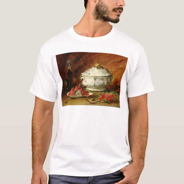 T-shirts Ainda vida com um Tureen de sopa (Frente)