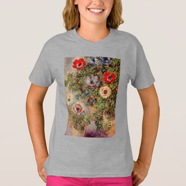 T-shirts Ainda-Vida de Claude Monet com os presentes do (Frente)