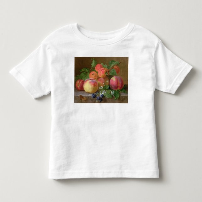 T-shirts Ainda vida dos pêssegos (Frente)