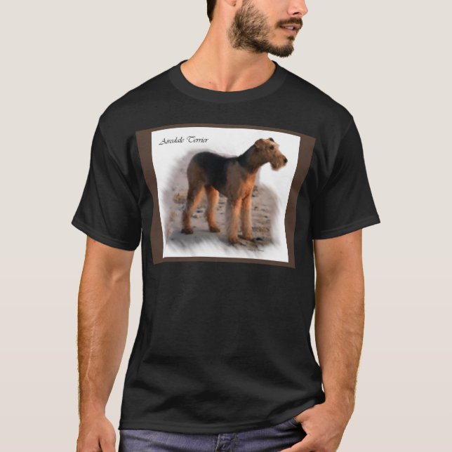 T-shirts Airedale Terrier Art Gifts (Frente)