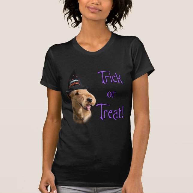 T-shirts Airedale Terrier Trick (Frente)