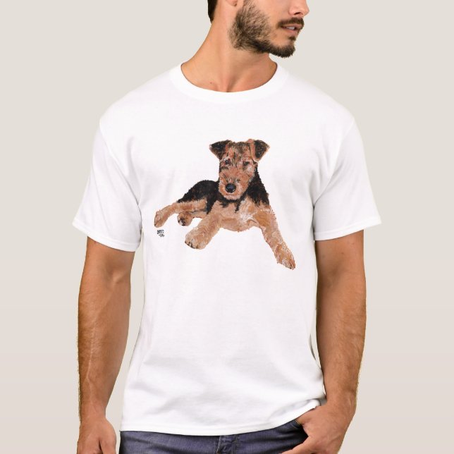 T-shirts Airedale / Welsh Terrier Puppy (Frente)