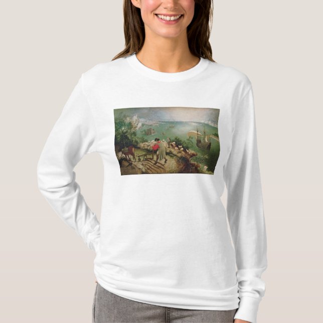T-shirts Ajardine com a queda de Ícaro, c.1555 (Frente)