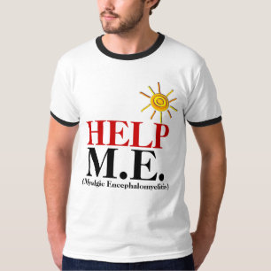 T-shirts AJUDA M.E. (encefalomielite miálgica)