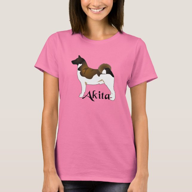 T-shirts Akita, Detalhado (Frente)