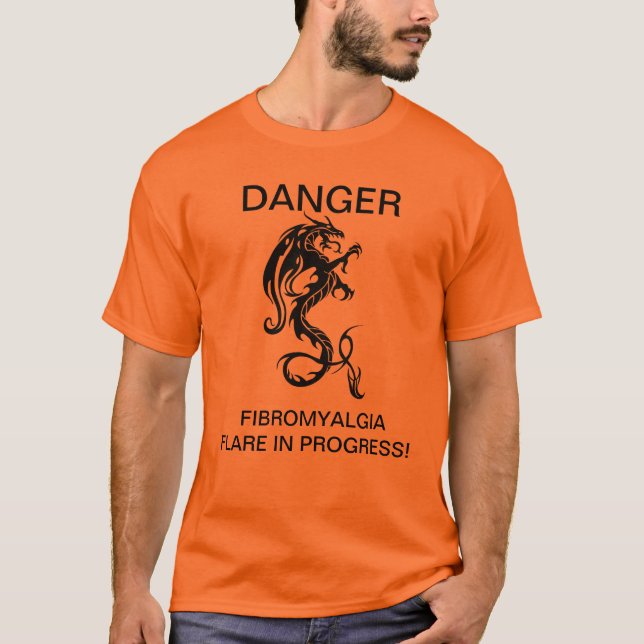 T-SHIRTS ALARGAMENTO DA FIBROMIALGIA DO PERIGO (Frente)