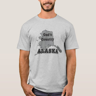 T-shirts Alasca é O PAÍS DE DEUS