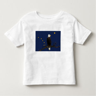 T-shirts Alaska Eagle E Flag