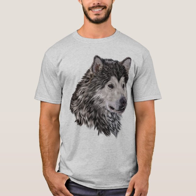 T-shirts Alaskan Malamute (Frente)