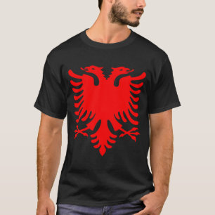 T-shirts Albanês vermelho Eagle