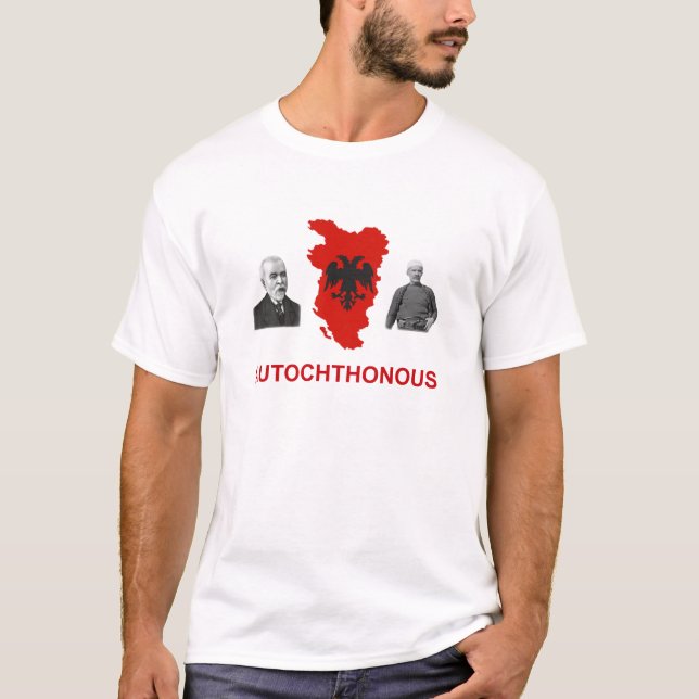 T-shirts Albânia autóctone (Frente)