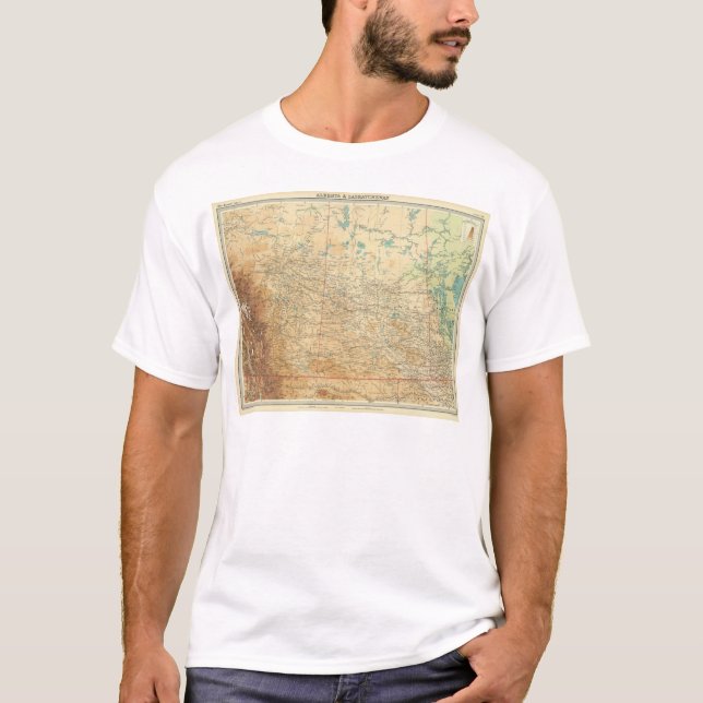 T-shirts Alberta & Saskatchewan (Frente)
