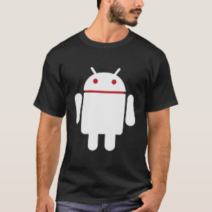 T-shirts Albino do Android