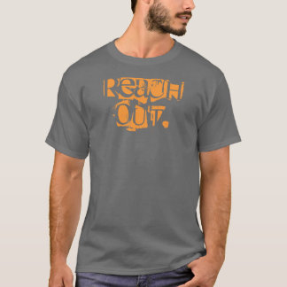 T-shirts alcance para fora