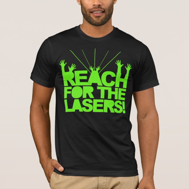 T-shirts Alcance para os lasers (Frente)