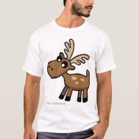 Alces bonitos do chocolate dos desenhos animados