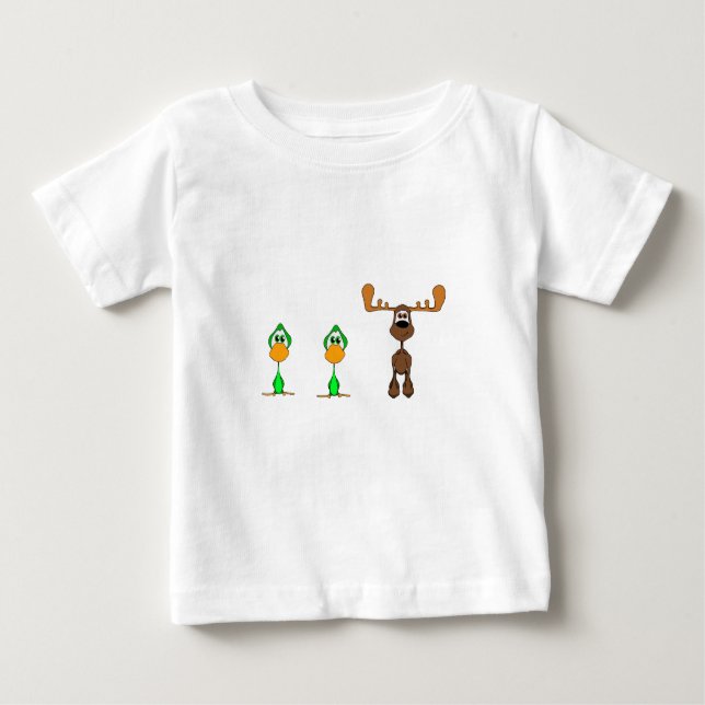 T-shirts Alces do pato do pato (Frente)