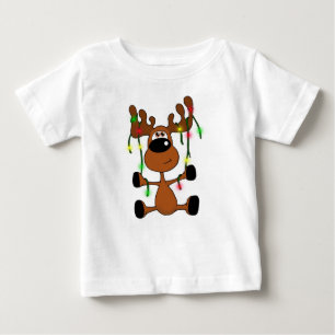 T-shirts Alces torcidos do Natal