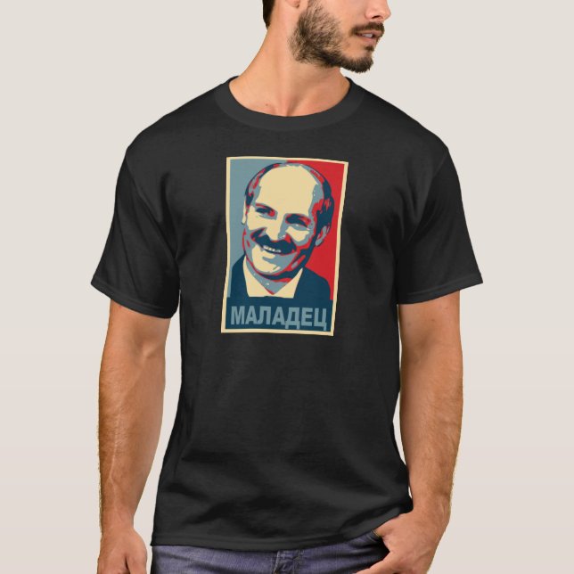 T-shirts Aleksandr Lukashenko maladec (Frente)