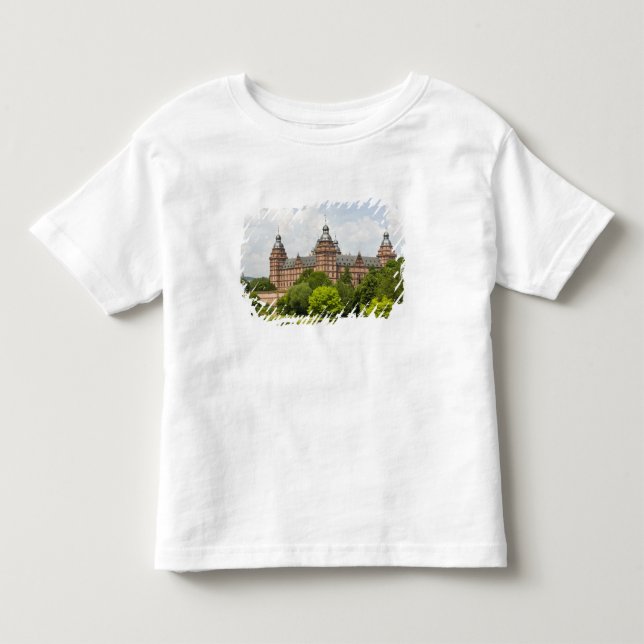 T-shirts Alemanha, Baviera, Bayern, Aschaffenburg. Castelo (Frente)