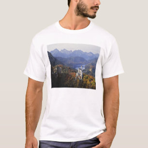 T-shirts Alemanha, Baviera, Castelo de Neuschwanstein. Rei