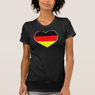 T-shirts Alemanha coração futebol Shirt “Germany "