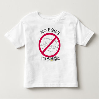 T-shirts Alergia do ovo