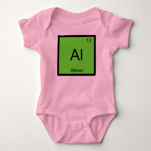 T-shirts Alexei Nome Química Elemento Tabela Periódica
